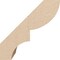 Ekena Millwork 5-inch W x 6-inch D x 6-inch H Ridgewood Rough Cedar Woodgrain TimberThane Knee Brace, Primed BRCUR05X06X06RIDRCPR - alternate 5